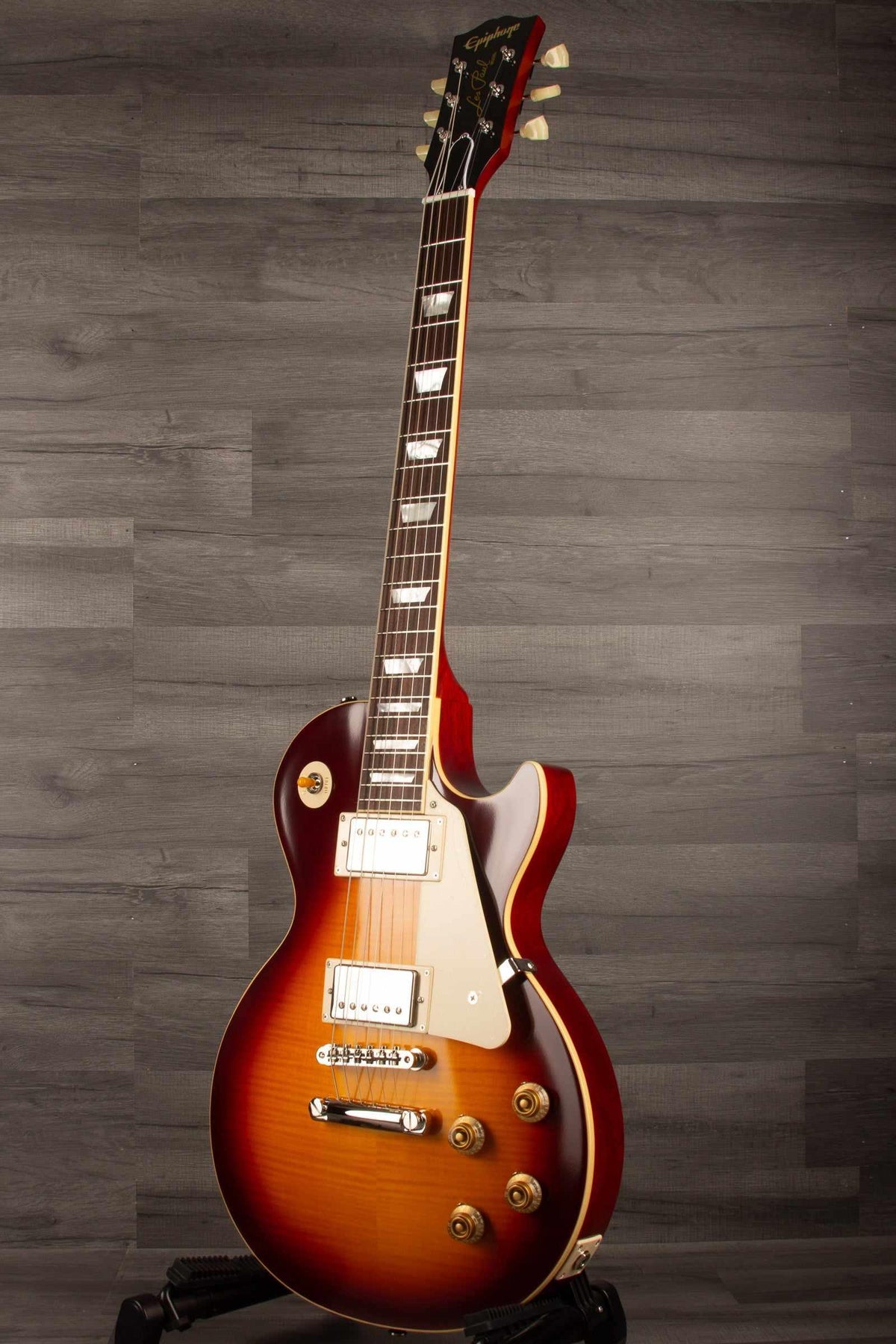 Epiphone 1959 Les Paul Standard Reissue, Deep Cherry Sunburst - inc hard case - MusicStreet