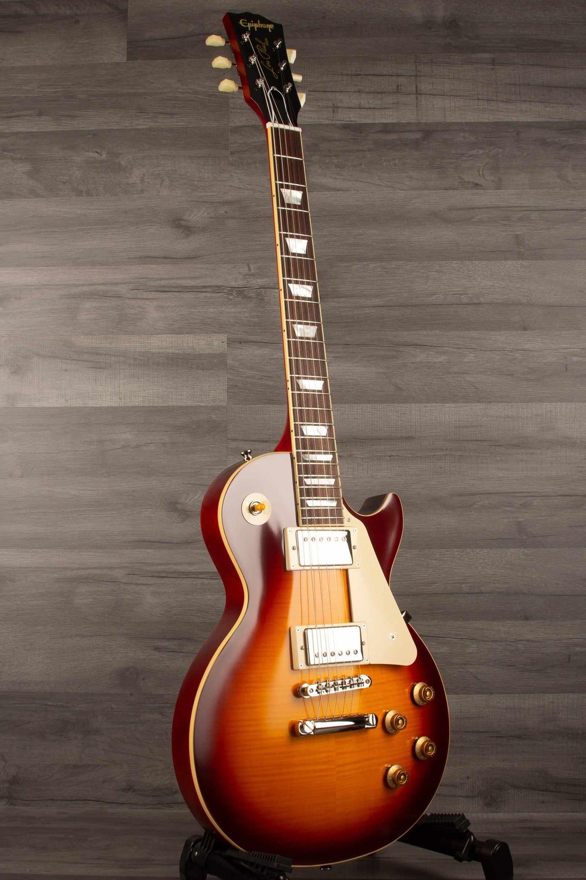 Epiphone 1959 Les Paul Standard Reissue, Deep Cherry Sunburst - inc hard case - MusicStreet
