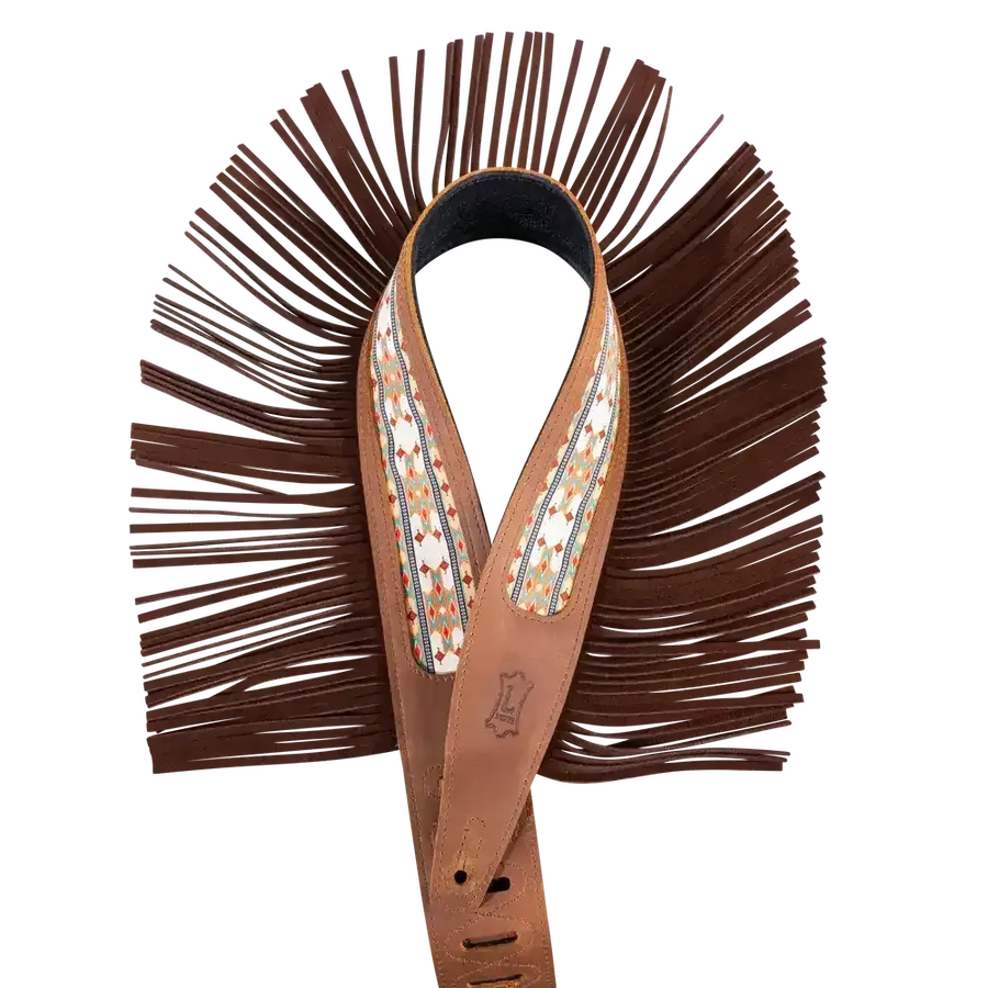 Levy's Crazy Horse Outlaw Series Guitar Strap - Brown - MusicStreet