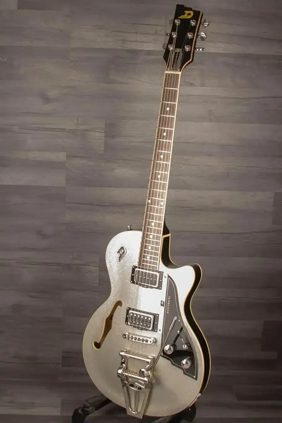 Duesenberg Starplayer Tv Electric Guitar In Silver Sparkle With Hard Case