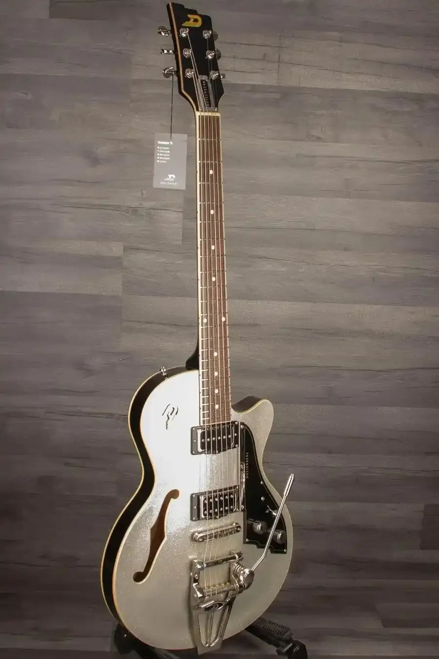 Duesenberg Starplayer Tv Electric Guitar In Silver Sparkle With Hard Case