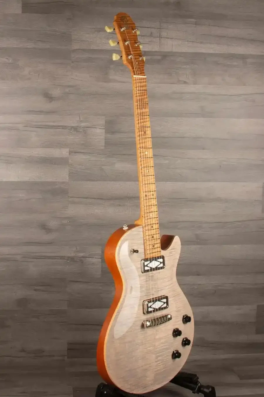 Patrick James Eggle Macon Carved Top SC Electric Guitar - Translucent Blonde s#31116