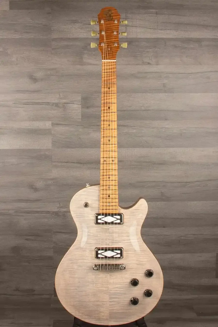 Patrick James Eggle Macon Carved Top SC Electric Guitar - Translucent Blonde s#31116