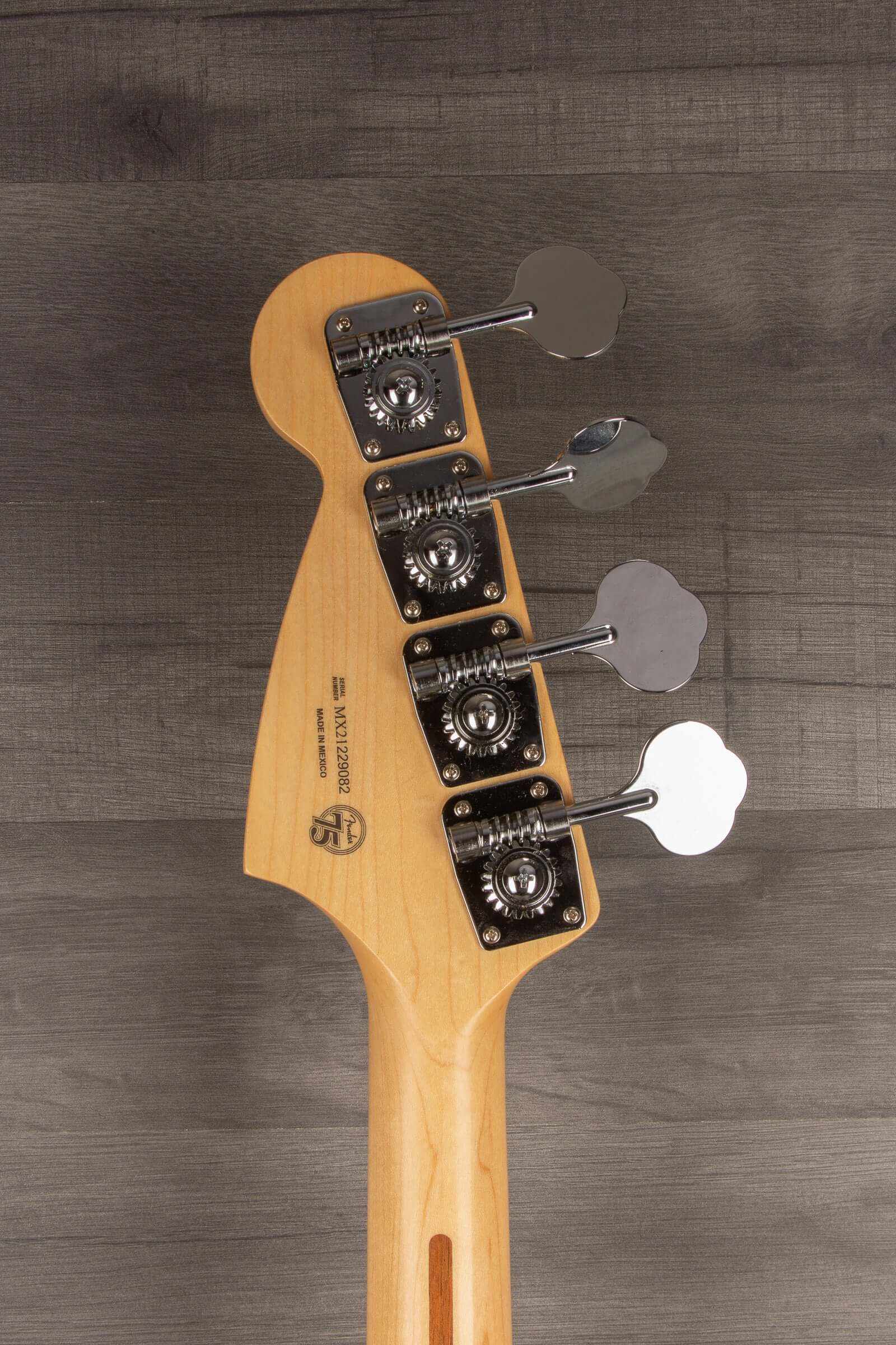 USED - Fender Mustang PJ Bass Guitar - Black (Incl. hard case)