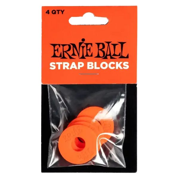 Ernie Ball Strap Blocks Red - MusicStreet