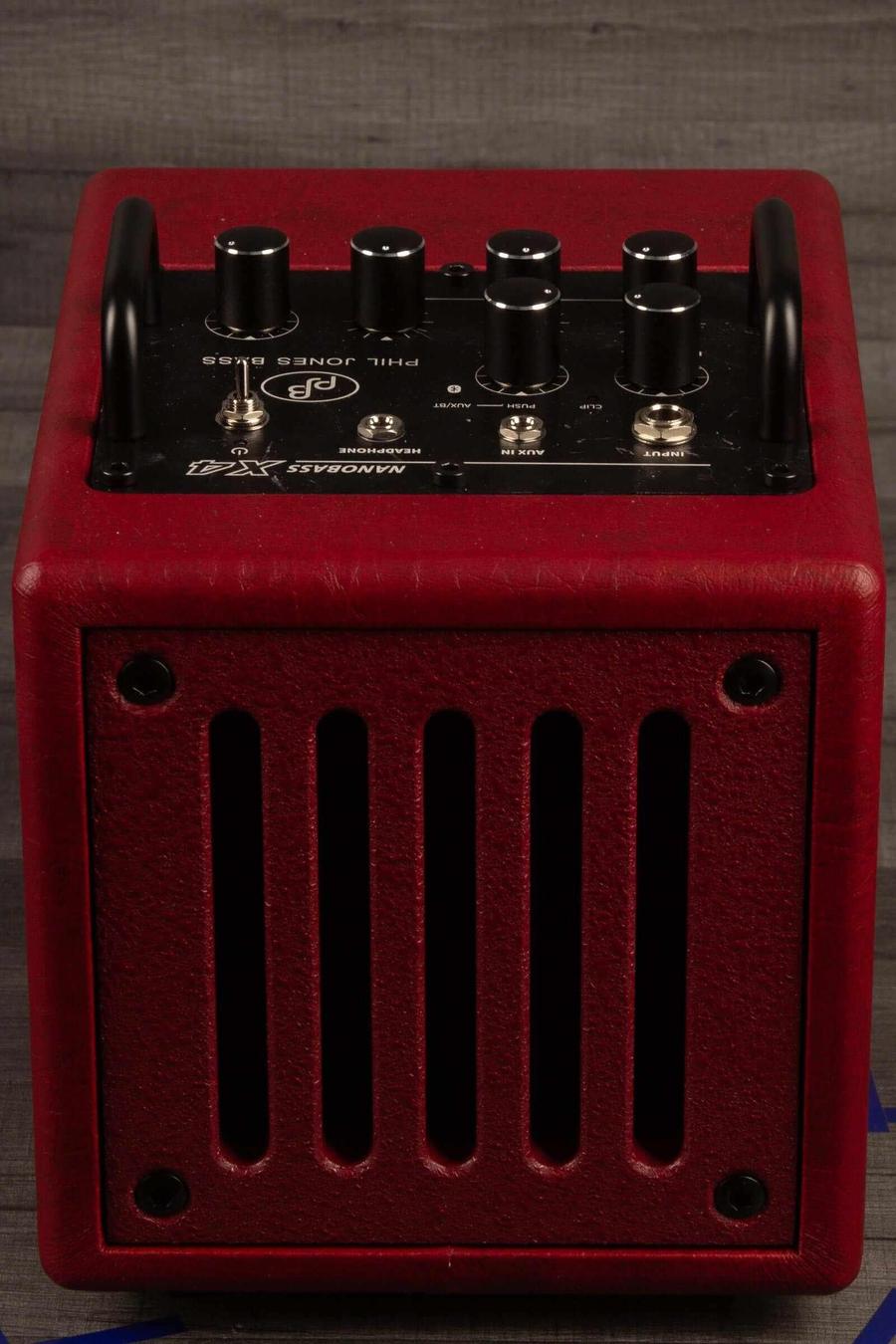 USED - PJB Nano X-4 Red 35W 1x4 inch Combo Amp for Bass, Keyboard, E-Drums by Phil Jones Bass