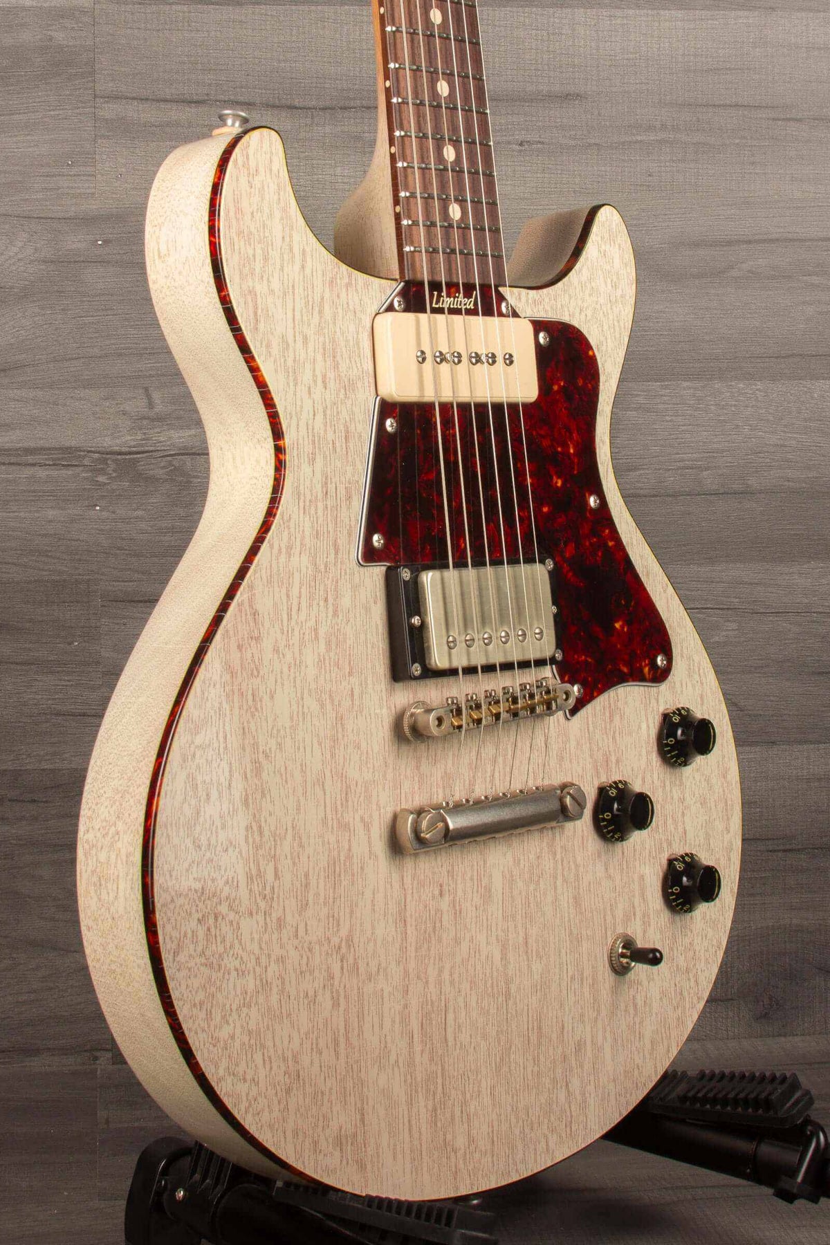 Patrick James Eggle Anniversary DC Electric Guitar - Grained Blonde