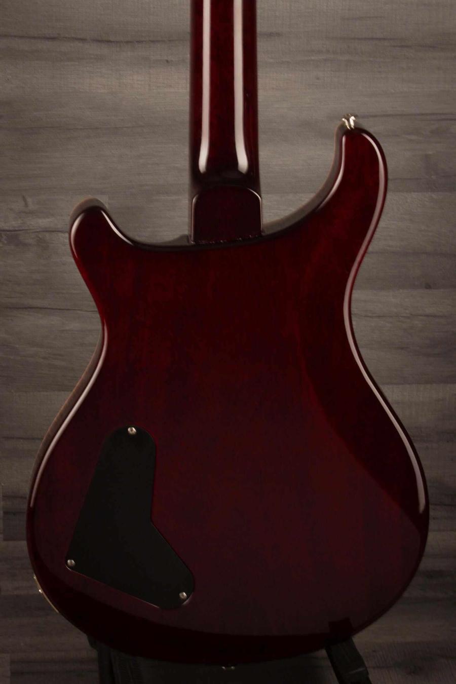 Back view of USED - PRS Paul's Guitar in Dark Cherry Sunburst finish, showcasing fine craftsmanship and design.
