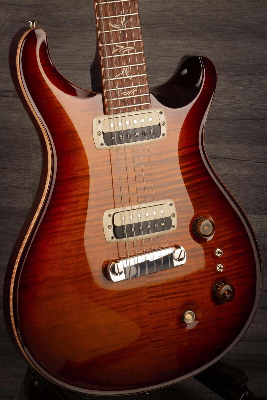 USED - PRS Paul's Guitar Dark Cherry Sunburst showcasing its unique design and craftsmanship.