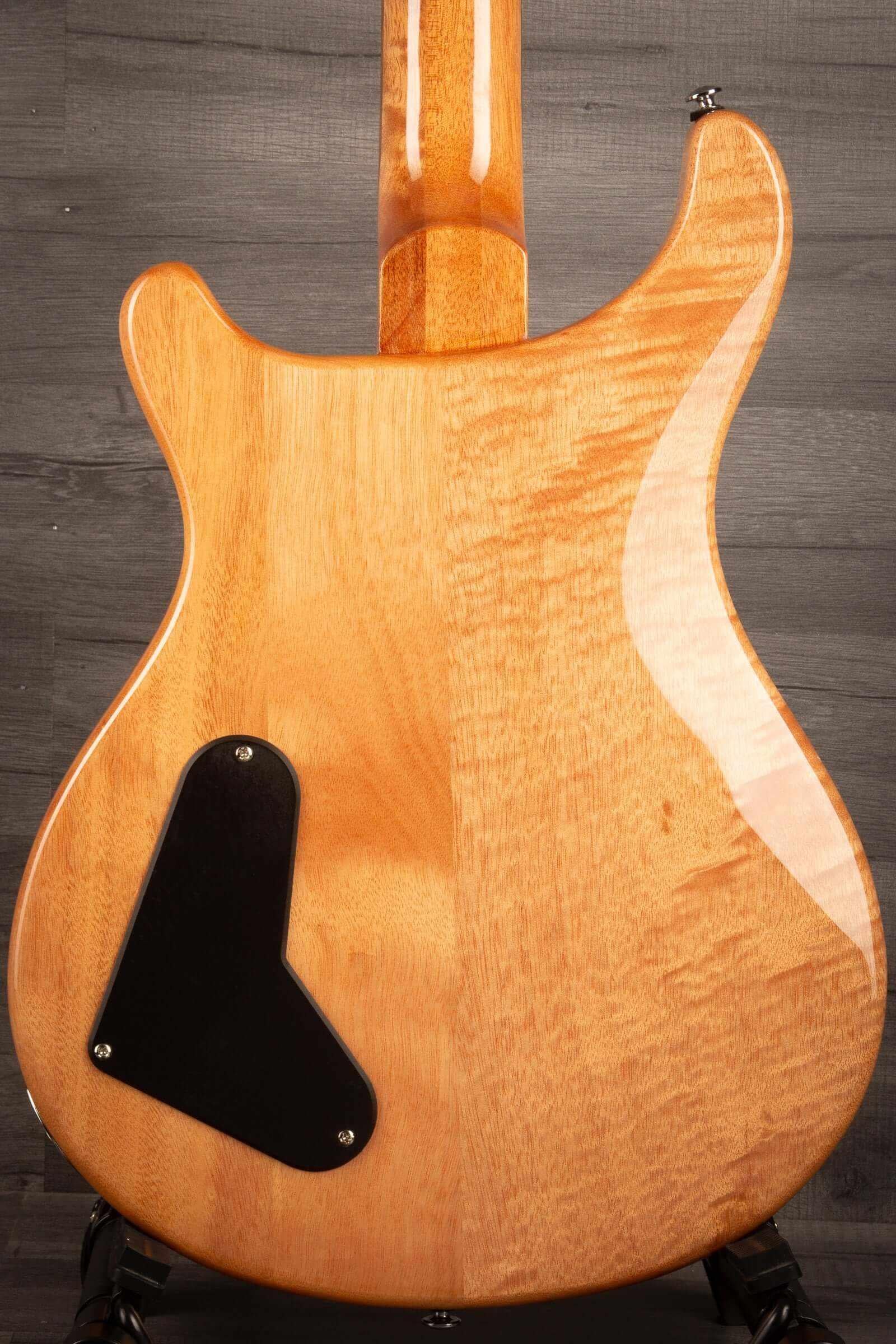 USED - PRS SE Paul’s Guitar Electric Guitar - Faded Blue Burst back view showing beautiful wood grain.