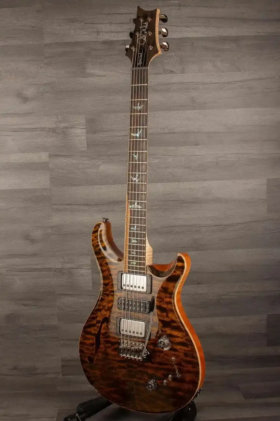 PRS Wood Special Semi Hollow Quilt Electric Guitar - Yellow Tiger s#0379114