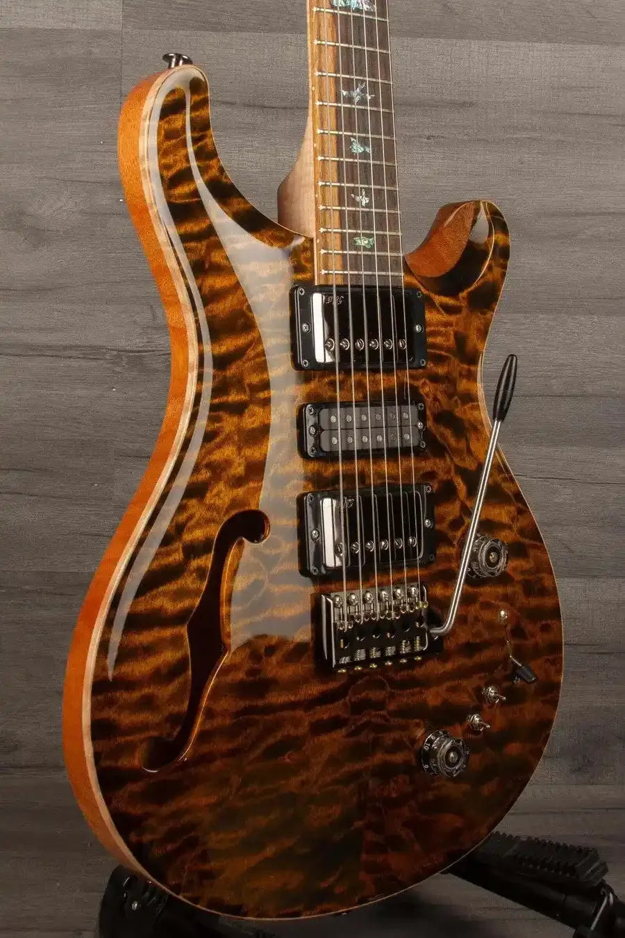 PRS Wood Special Semi Hollow Quilt Electric Guitar - Yellow Tiger s#0379114