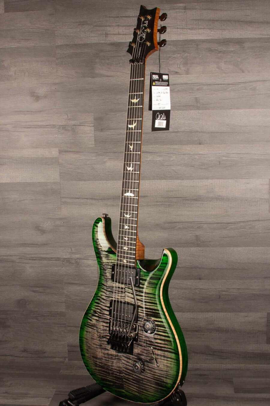 PRS - Wood Library Custom 24 Floyd , Charcoal jade burst - s#0364324