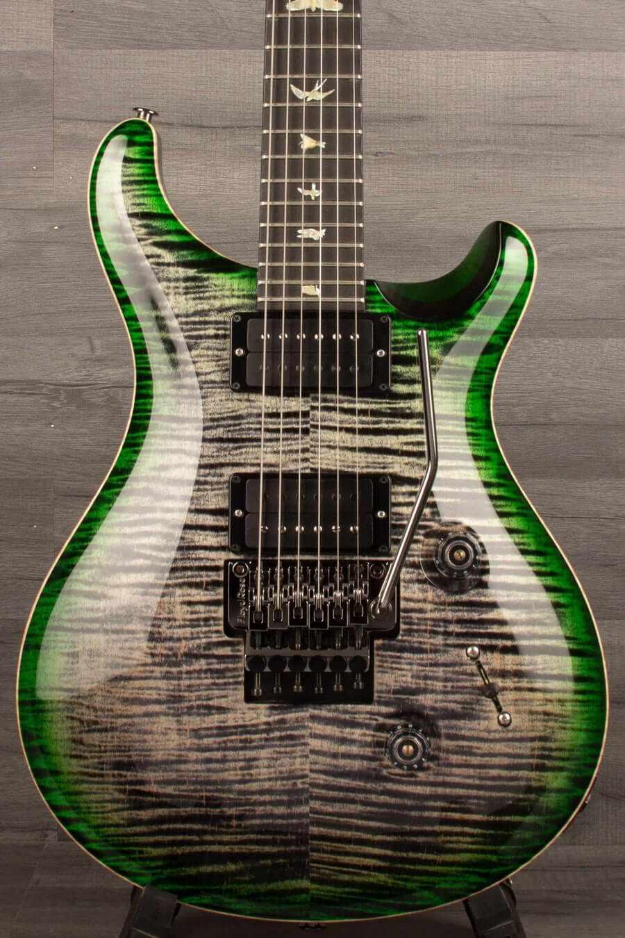 PRS - Wood Library Custom 24 Floyd , Charcoal jade burst - s#0364324