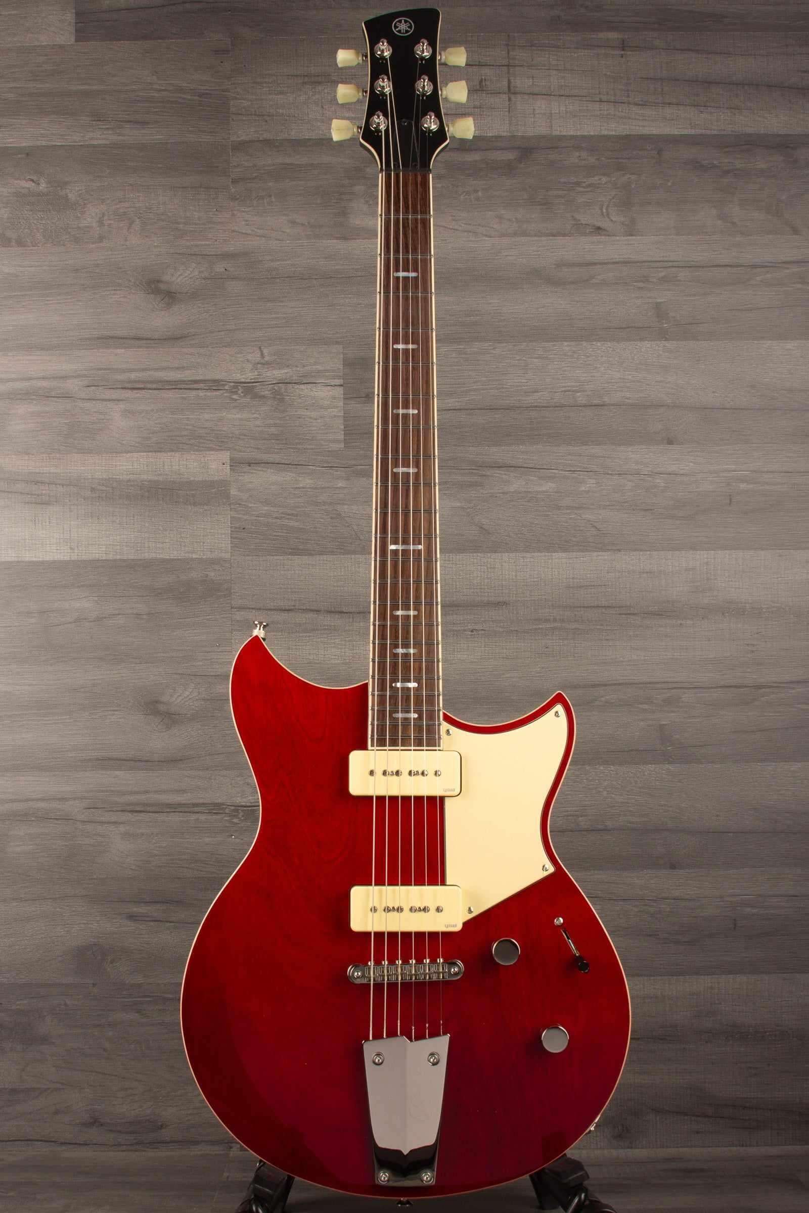 Yamaha RSS02T Revstar - Fire Red guitar featuring custom tailpiece and P90 pickups