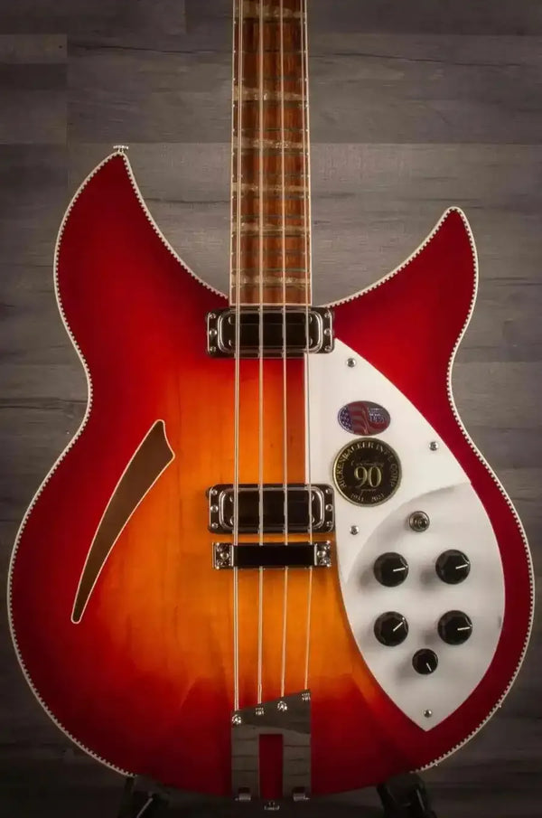 Rickenbacker 4005XC Bass Guitar - 90th Anniversary Ltd Edition Amber FireGlo