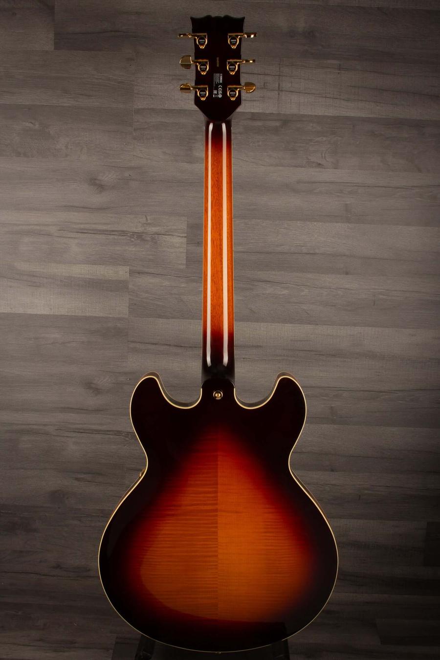 Yamaha SA2200 Semi Hollow Electric Guitar - Brown Sunburst s#