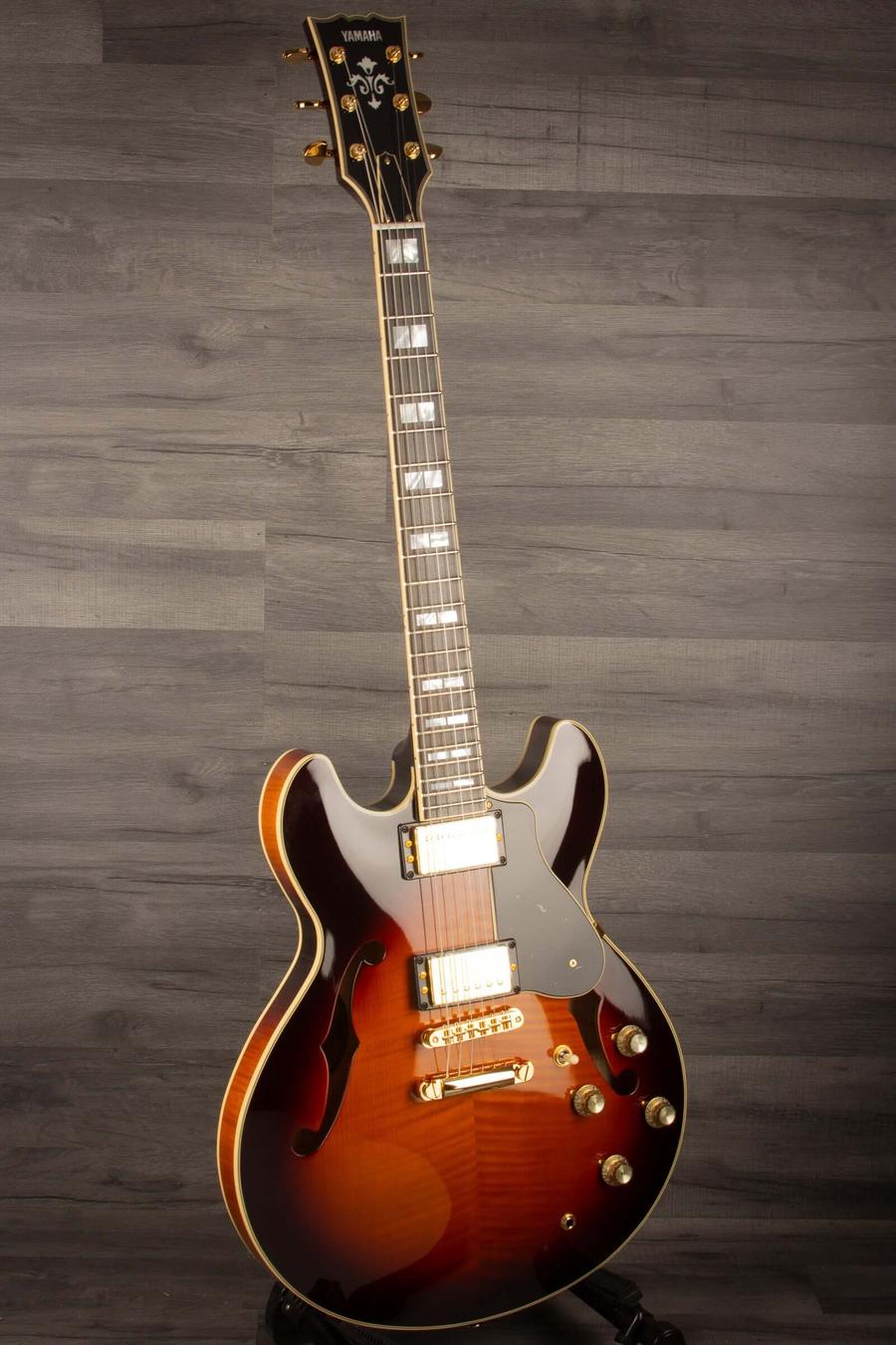 Yamaha SA2200 Semi Hollow Electric Guitar - Brown Sunburst s#