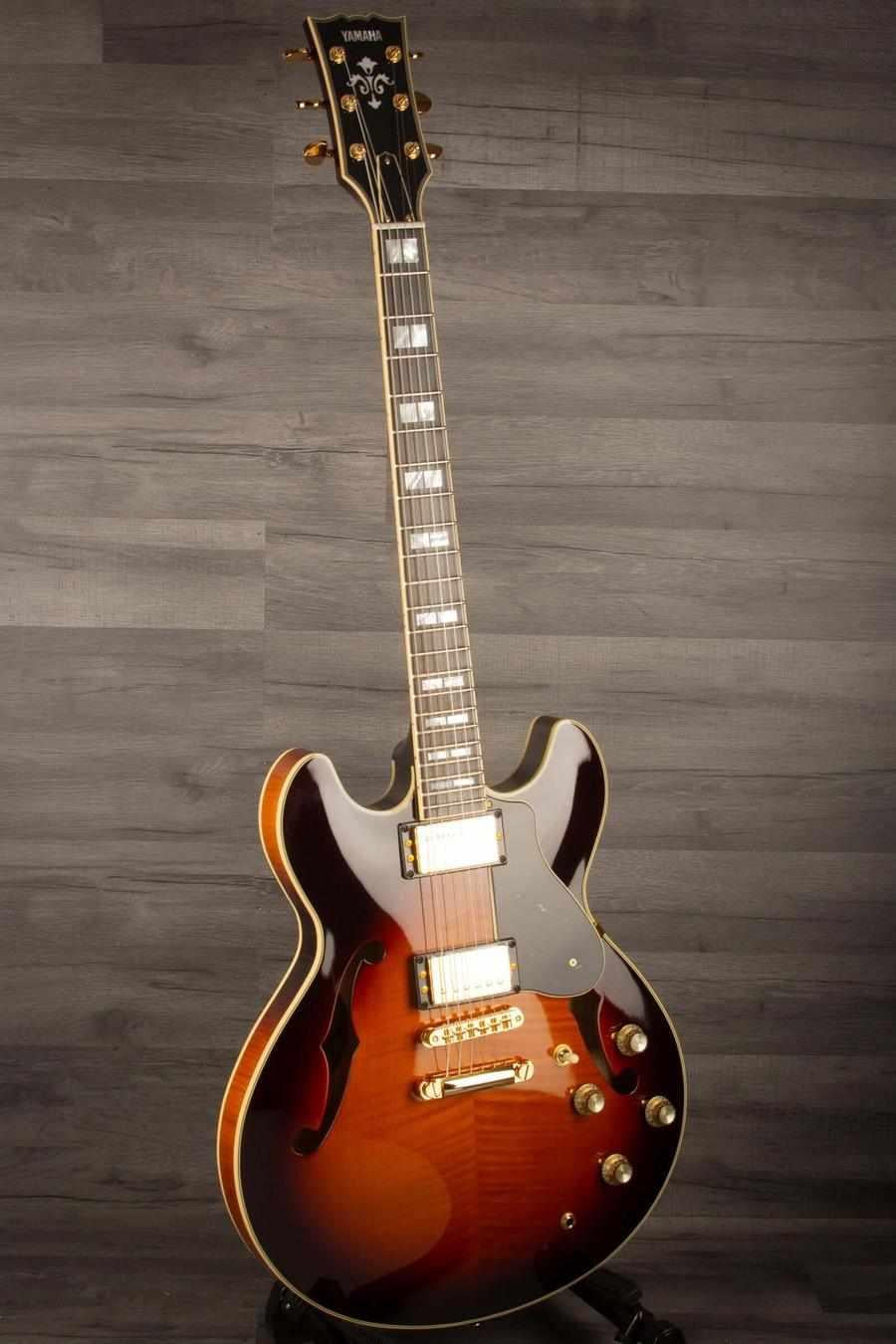 Yamaha SA2200 Semi Hollow Electric Guitar - Brown Sunburst s#