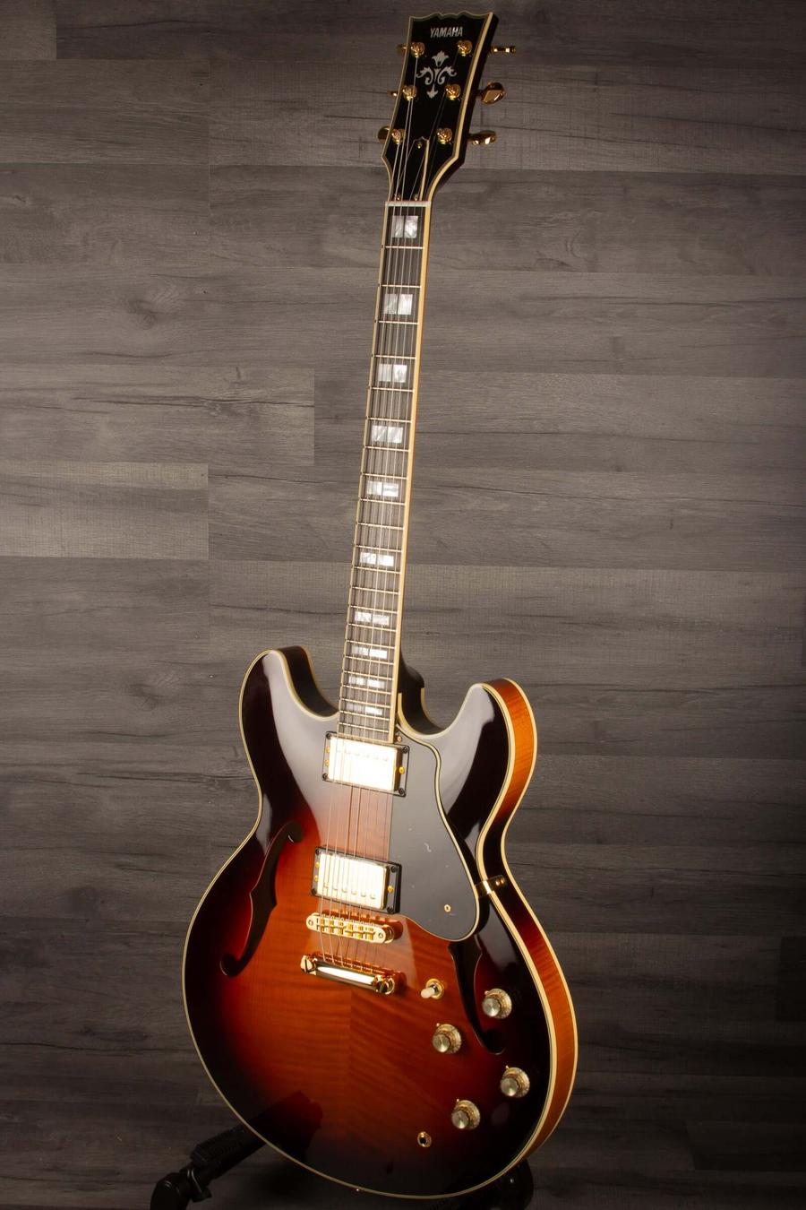 Yamaha SA2200 Semi Hollow Electric Guitar - Brown Sunburst s#