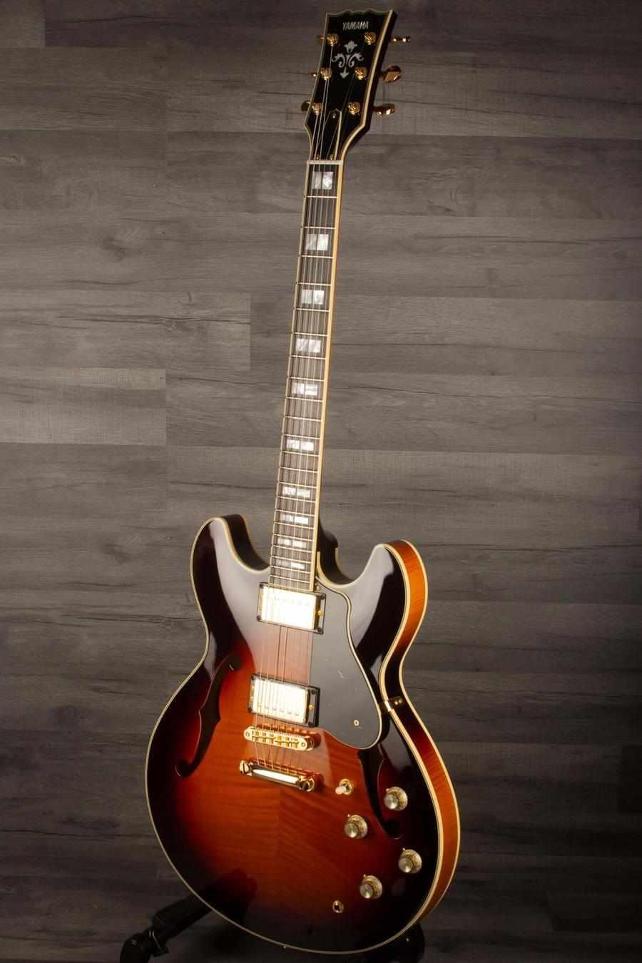 Yamaha SA2200 Semi Hollow Electric Guitar - Brown Sunburst s#