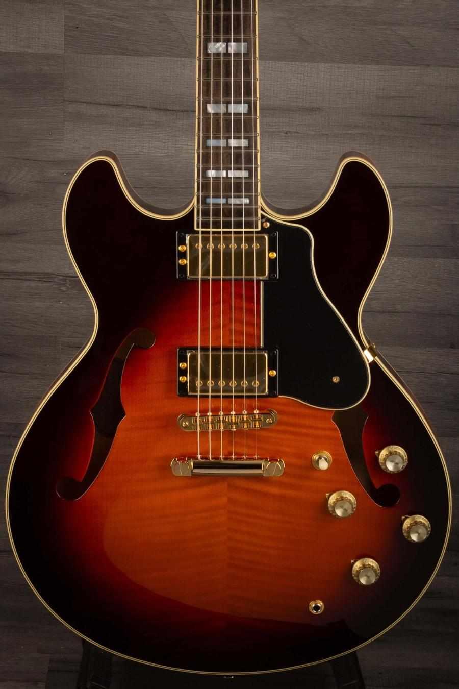 Yamaha SA2200 Semi Hollow Electric Guitar - Brown Sunburst s# - MusicStreet