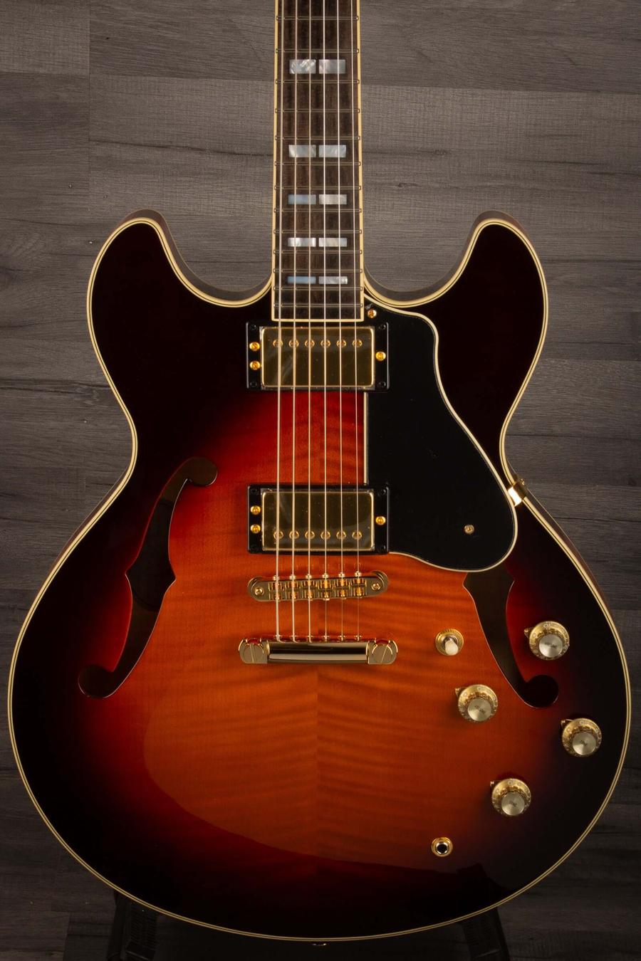 Yamaha SA2200 Semi Hollow Electric Guitar - Brown Sunburst s#