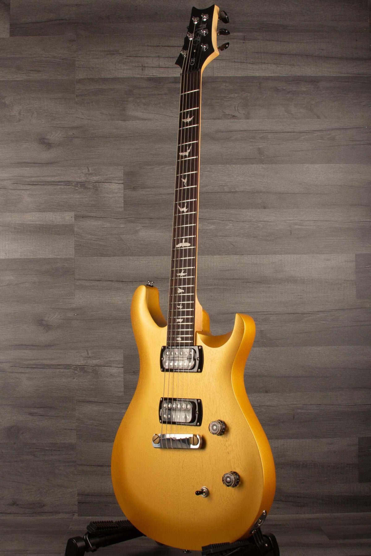 PRS SE CE24 Standard satin Stoptail - Metallic Gold - MusicStreet