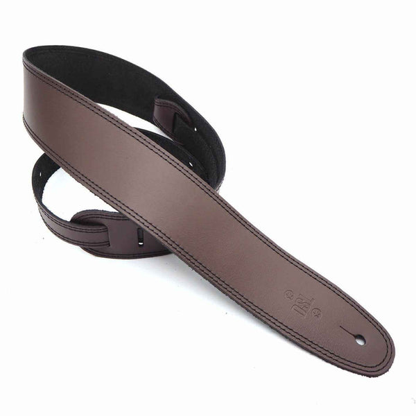 Dsl 2.5″ Single Ply Saddle Brown/Black Stitch - MusicStreet