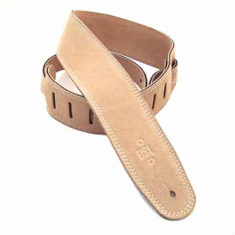 Dsl Sls25-Beige Suede Guitar Strap - MusicStreet