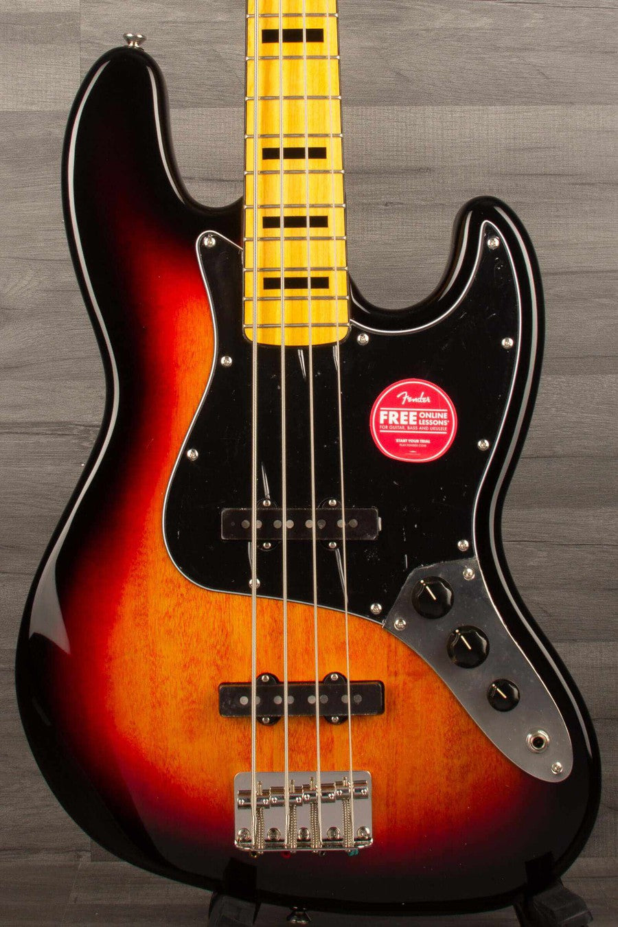 Squier Classic Vibe '70s Jazz Bass Guitar - 3 Tone Sunburst