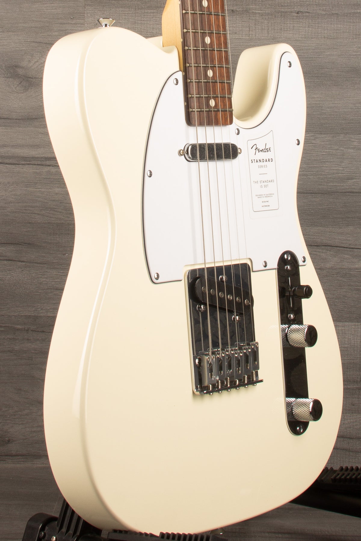 Fender Standard Telecaster®, Laurel Fingerboard, White Pickguard, Olympic White - MusicStreet