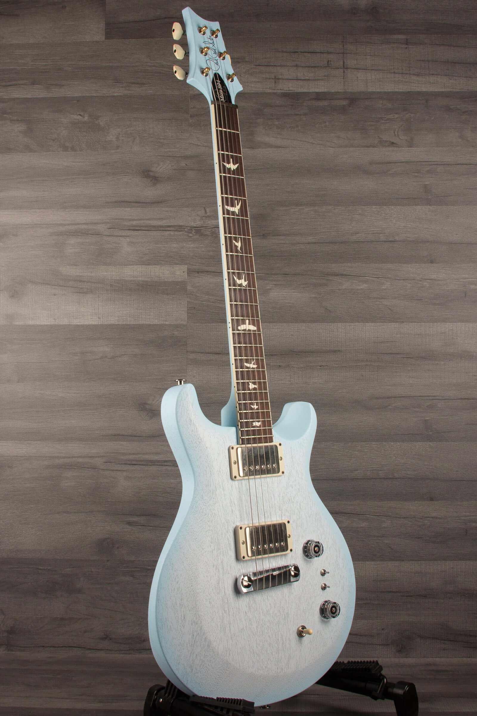 PRS - S2 Mira 594 Satin Cloudburst, electric guitar in blue finish with vintage-inspired humbuckers.