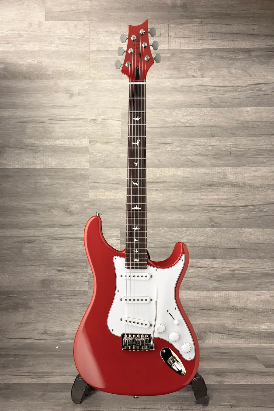 PRS John Mayer Silver Sky Defender Limited Edition - Portofino Red