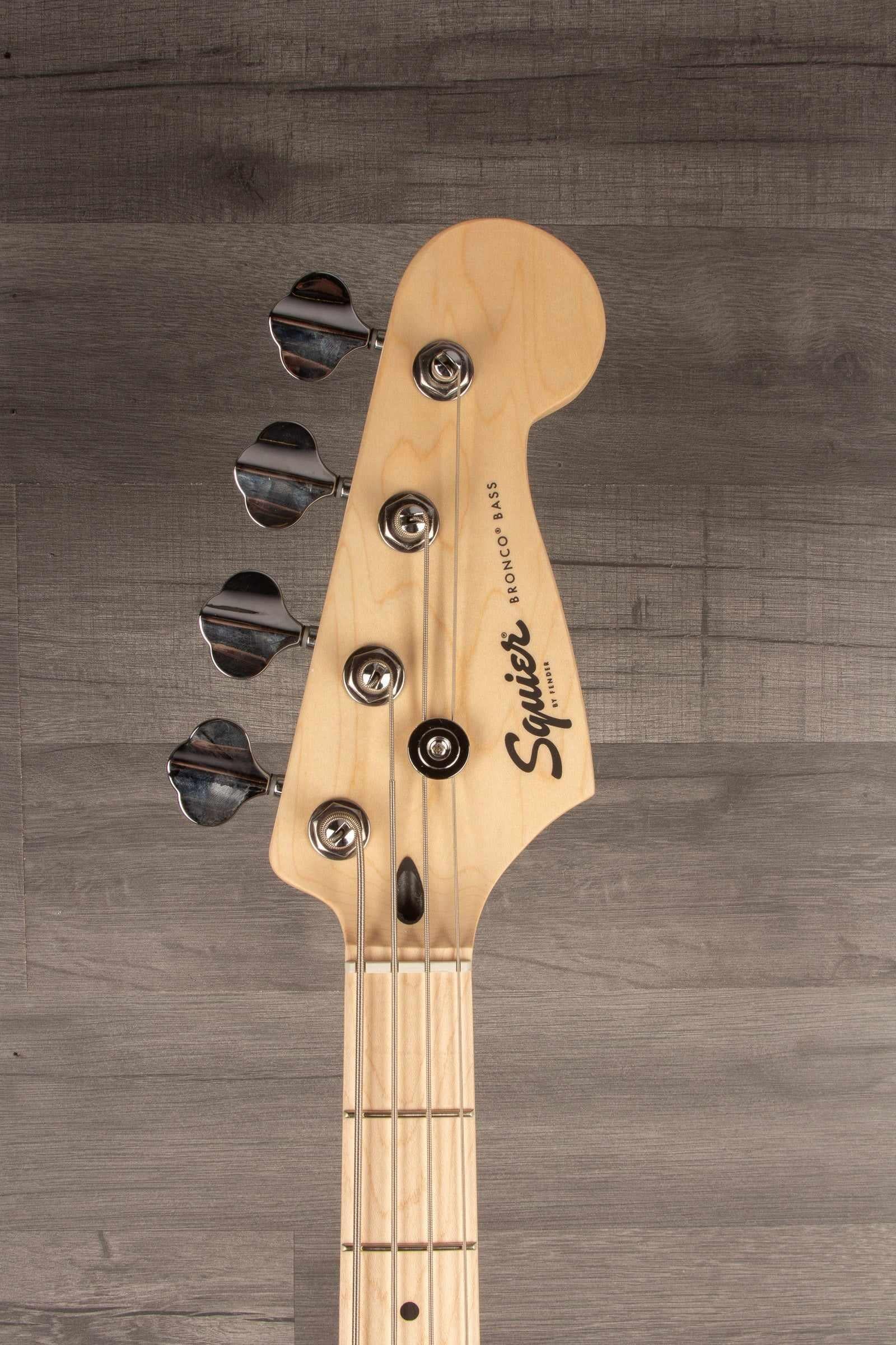 Squier Sonic® Bronco™ Bass, Maple Fingerboard, White Pickguard, Tahitian Coral