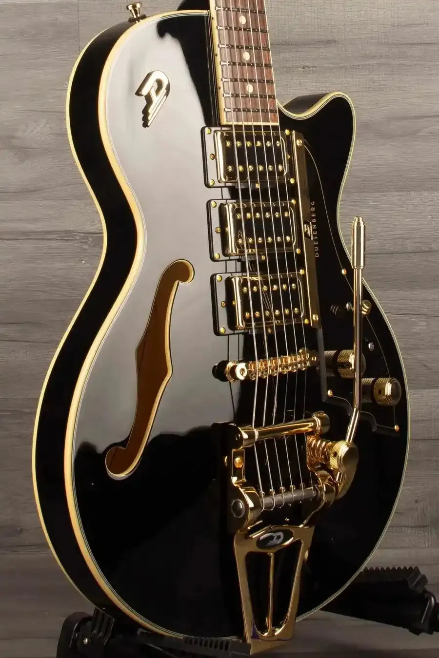 Duesenberg Starplayer TV Custom Electric Guitar - Black - MusicStreet