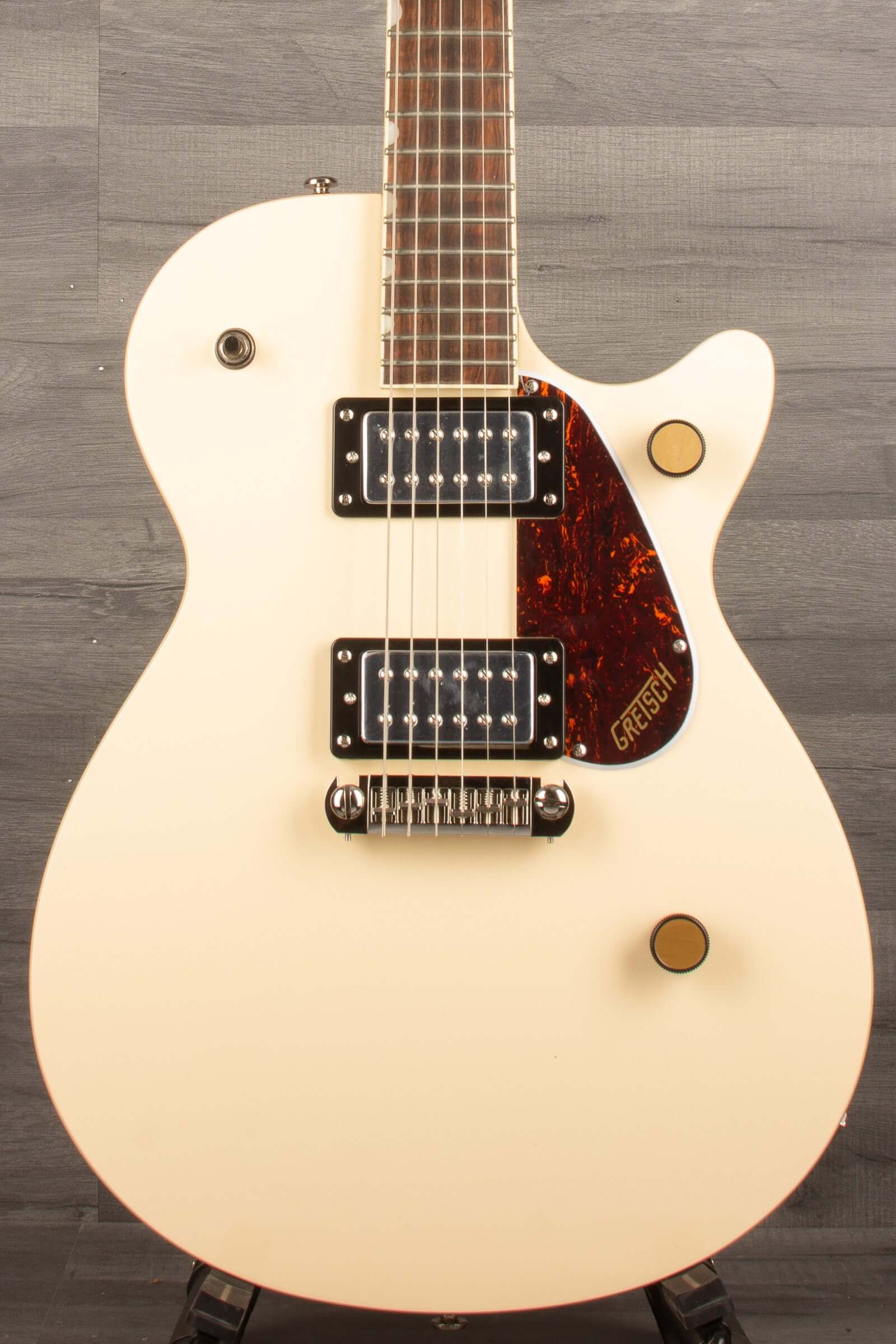Gretsch Streamliner™ Jet™ Club Single-Cut with Wraparound, Laurel Fingerboard, Vintage White