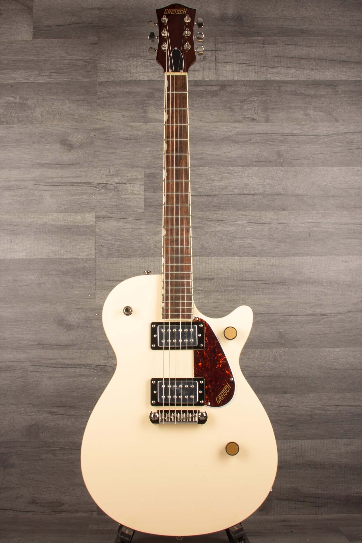 Gretsch Streamliner™ Jet™ Club Single-Cut with Wraparound, Laurel Fingerboard, Vintage White