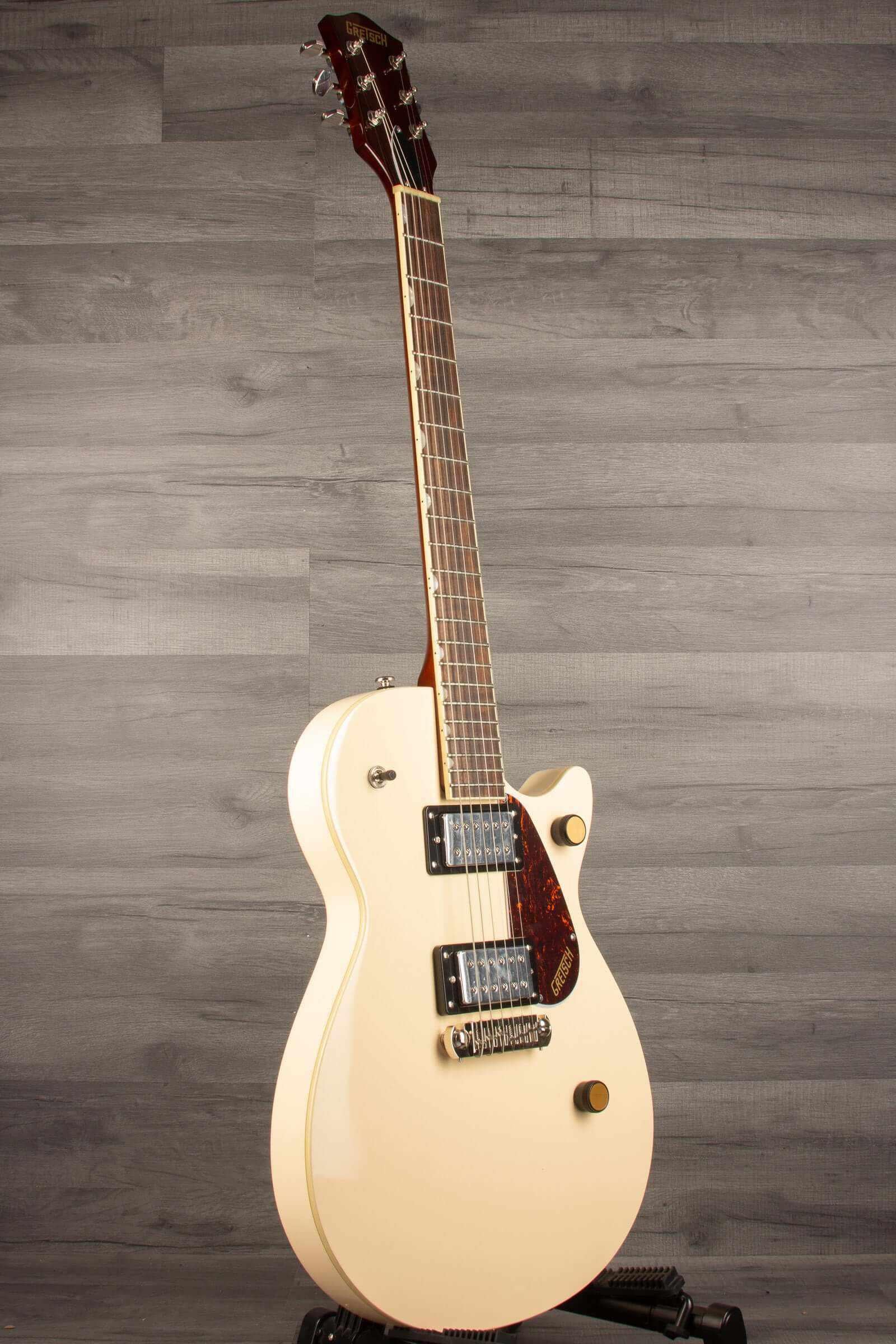 Gretsch Streamliner™ Jet™ Club Single-Cut with Wraparound, Laurel Fingerboard, Vintage White