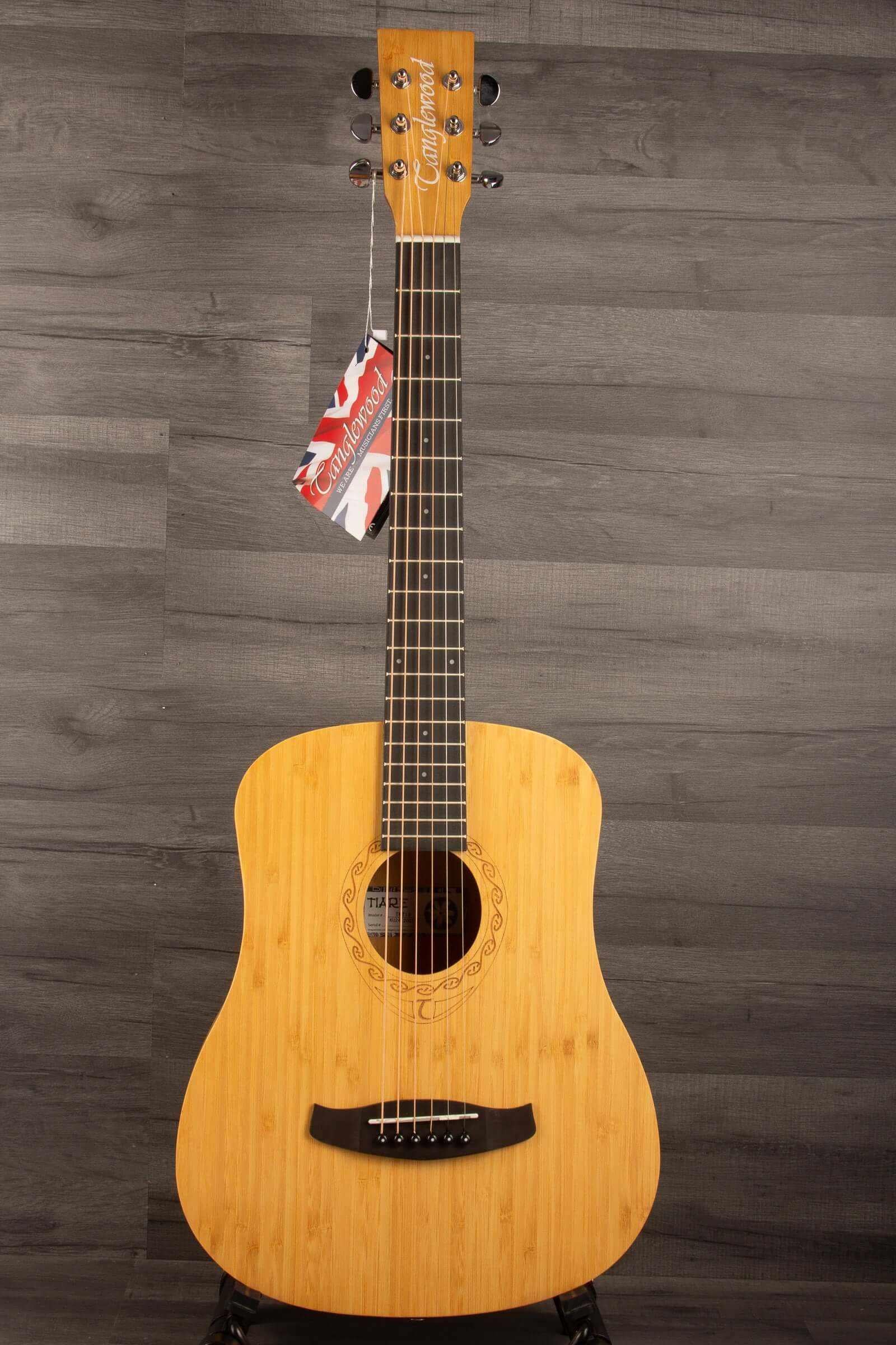 Tanglewood TWT18 Tiare Travel Acoustic, Natural Bamboo