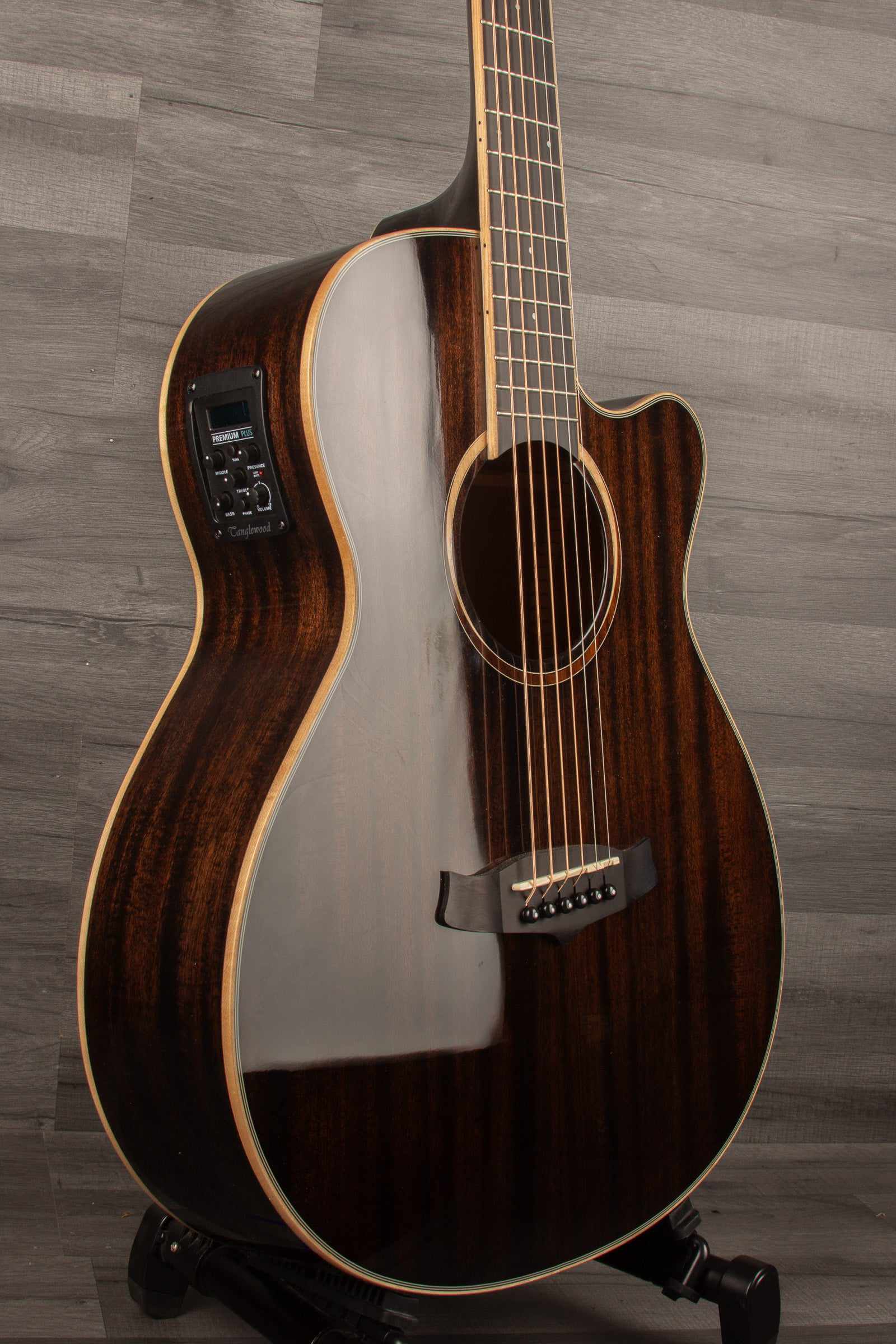 Tanglewood TW4CEBS Winterleaf Super Folk Acoustic Guitar - Black Shadow