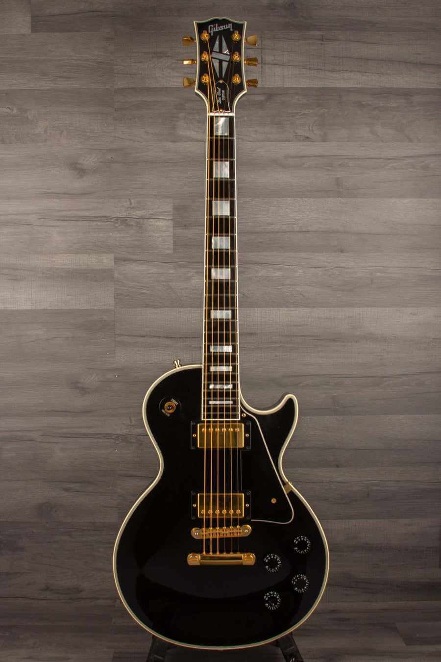 USED - Gibson Les Paul Custom Electric Guitar Black - 2007