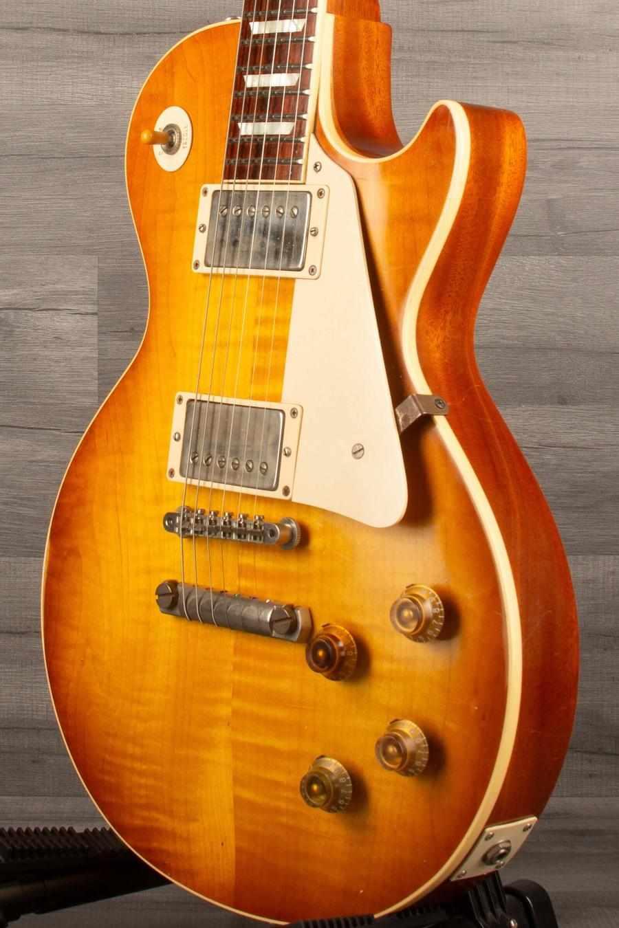 USED - Gibson R8 Custom Shop Les Paul - Aged Lemon Burst - MusicStreet