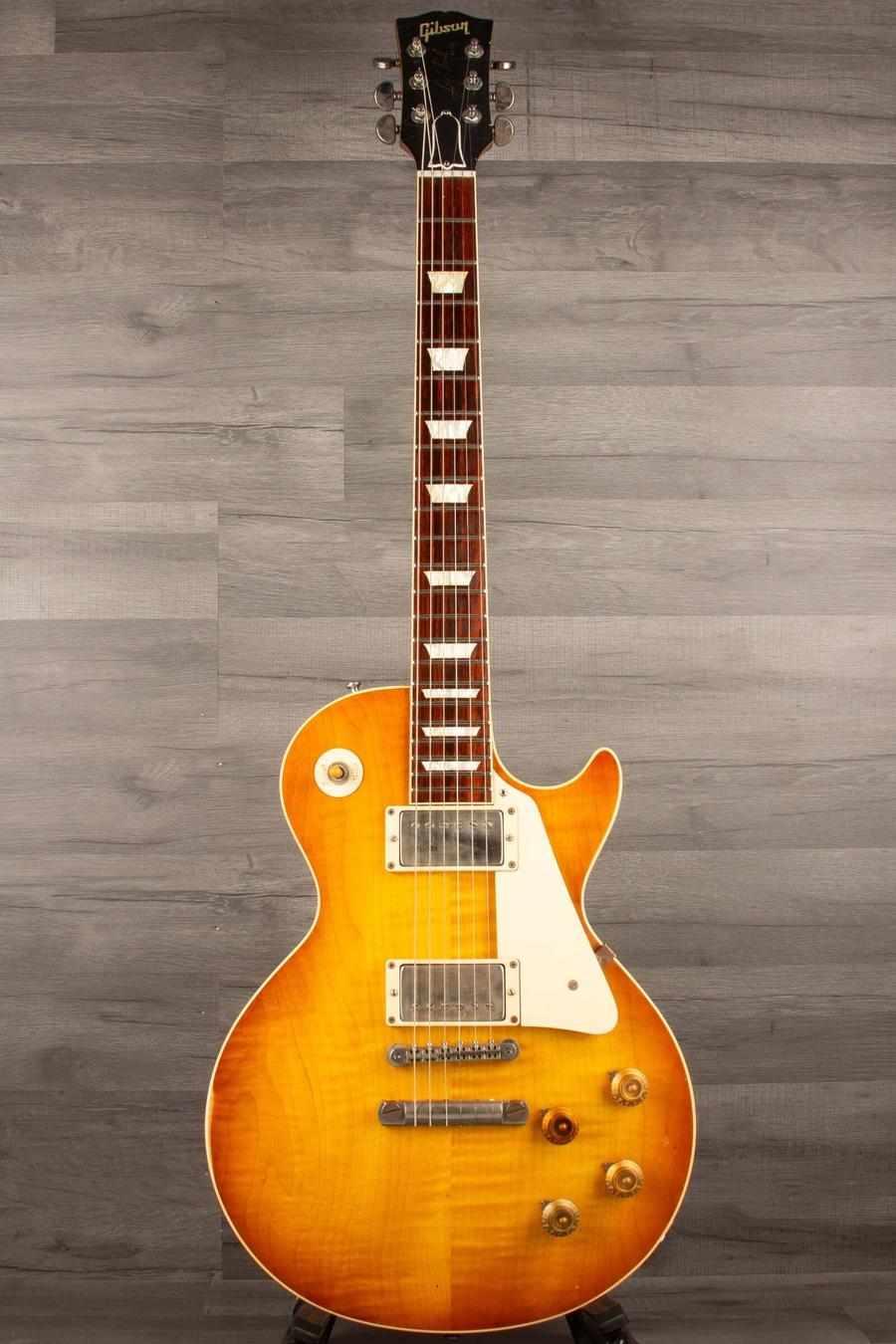 USED - Gibson R8 Custom Shop Les Paul - Aged Lemon Burst - MusicStreet