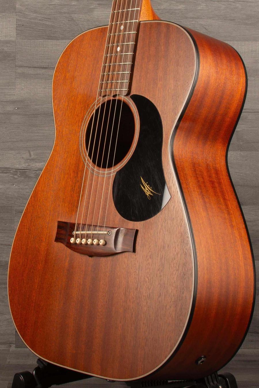 USED Maton M808 guitar in clean condition, showcasing Sapele wood and beautiful tonal quality, with accompanying hard case.
