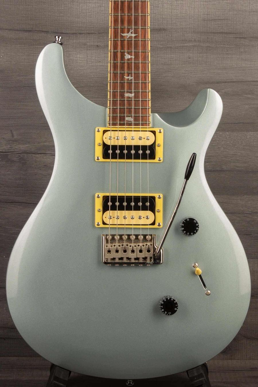 USED - PRS SE Standard 24 Electric Guitar - Bay Bridge Blue - front view showcasing the body and pickups.
