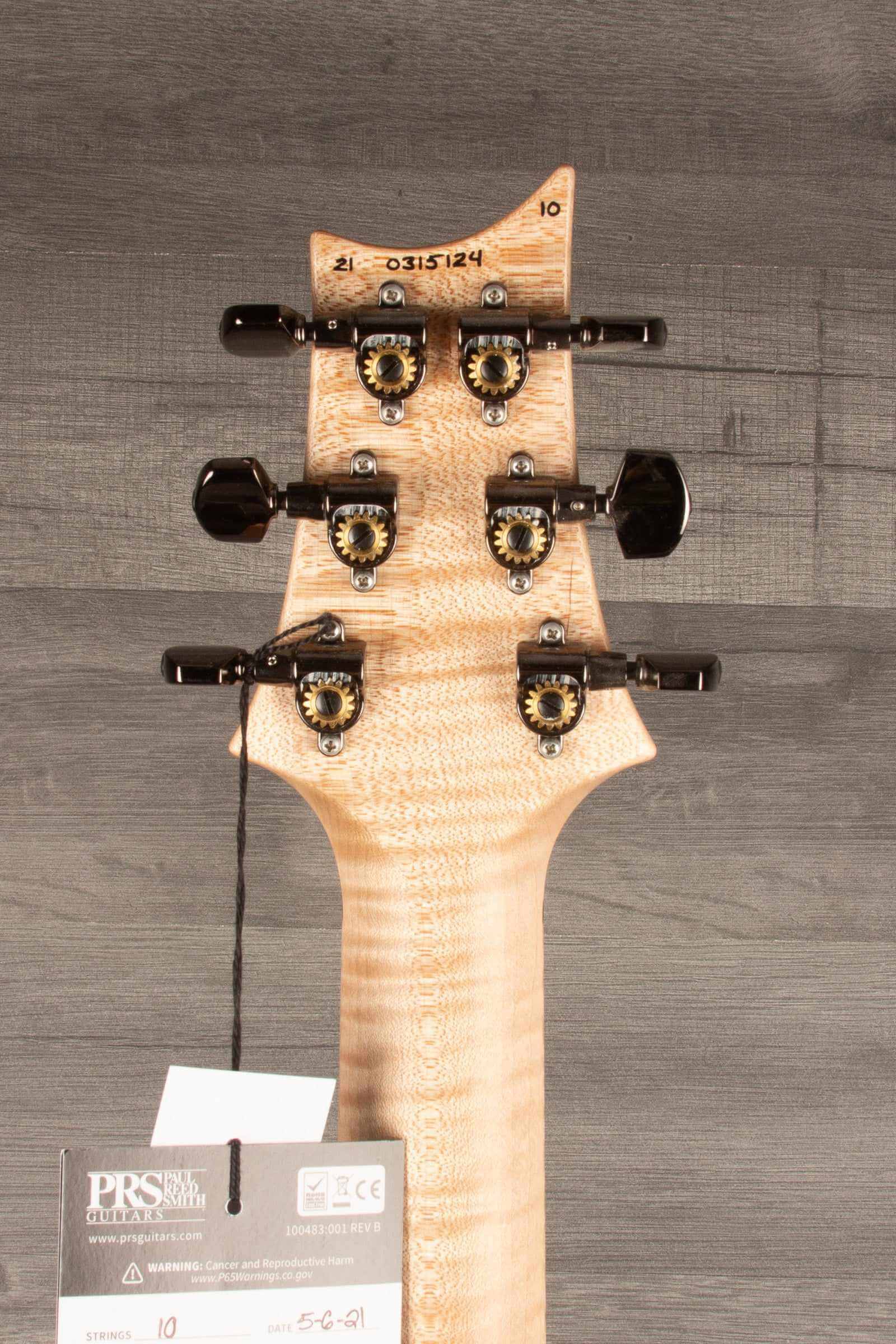 PRS Wood Library Custom 24 Purple Smoke Burst s#0315124
