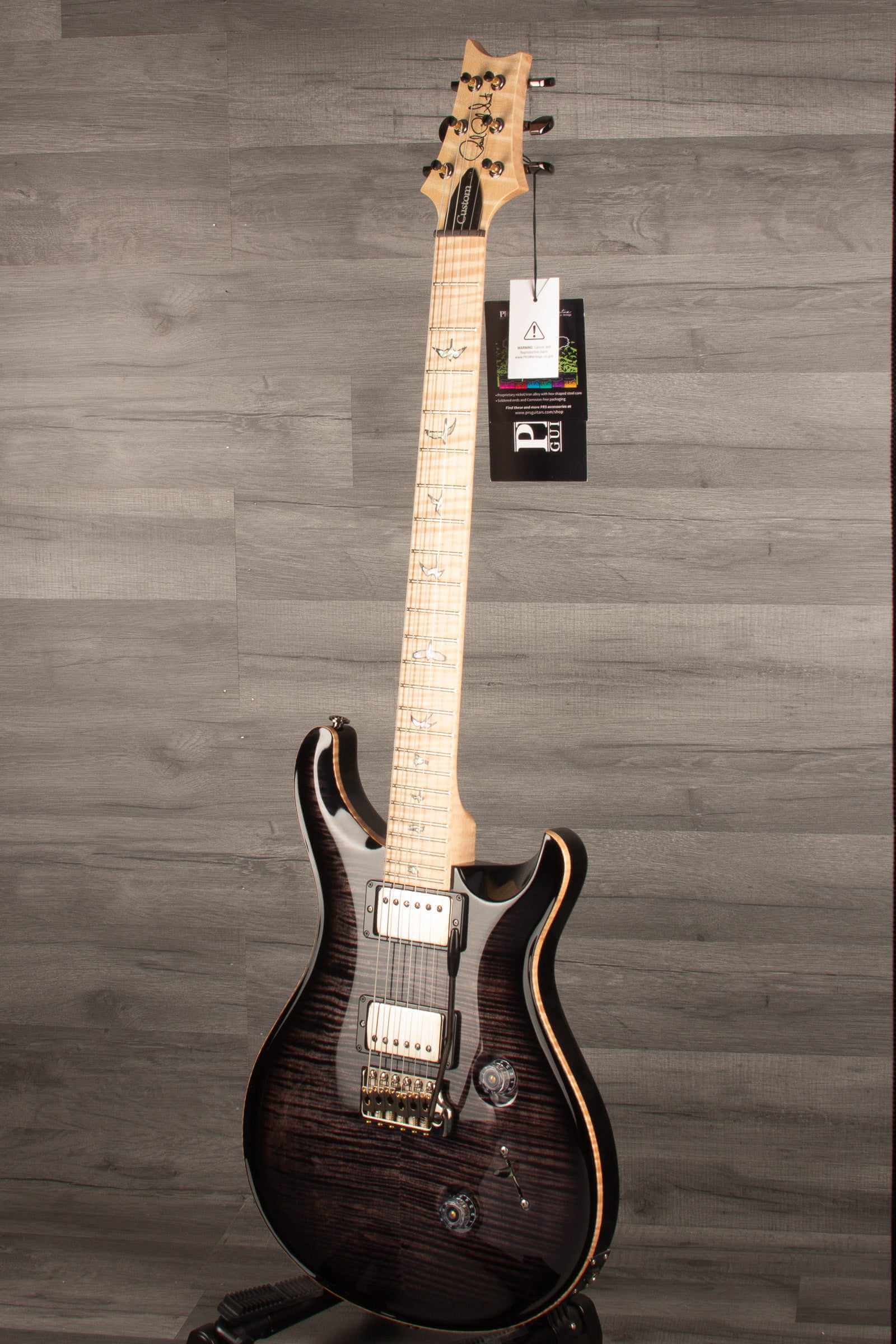 PRS Wood Library Custom 24 Purple Smoke Burst s#0315124