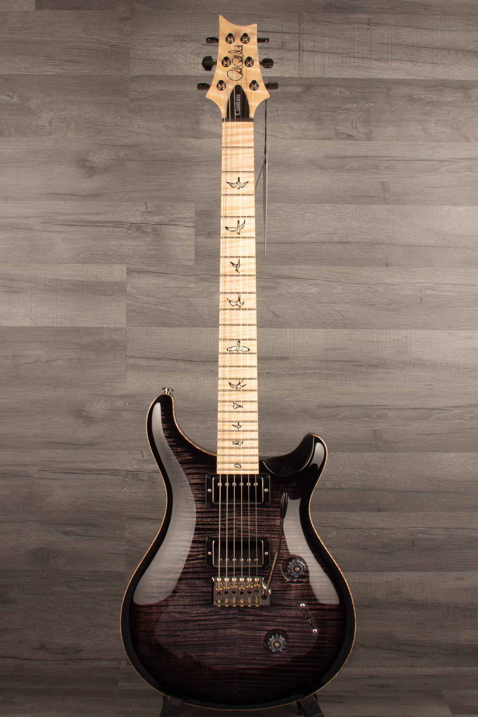 PRS Wood Library Custom 24 Purple Smoke Burst s#0315124