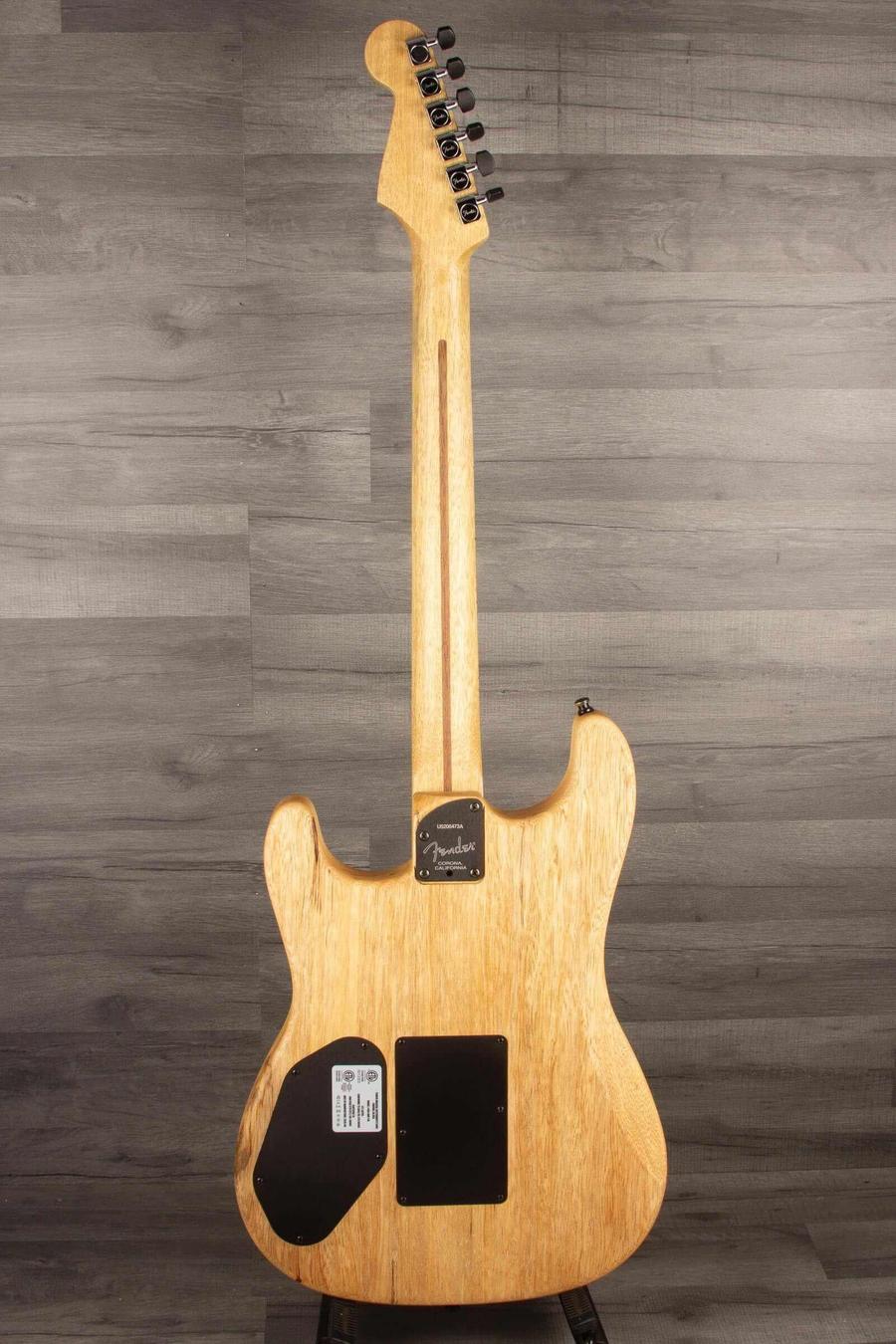 USED - Fender Limited Edition American Acoustasonic Stratocaster Exotic Cocobolo with White Limba Back & Neck - MusicStreet